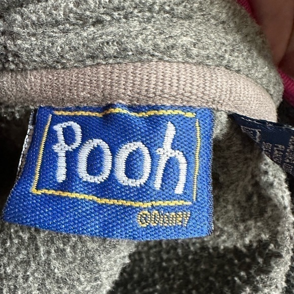 Vintage Disney Eeyore 1/4 Zip Fleece Sweater size L  gray - Picture 7 of 10